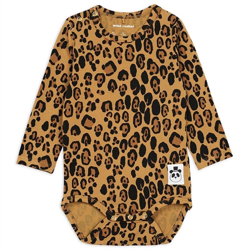 Basic Leopard Body   Str. 56 62 fra Mini Rodini