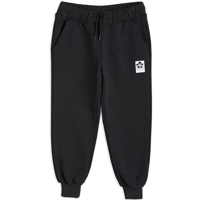 Basic Solid Sweatpants Black   Str. 80 86 fra Mini Rodini