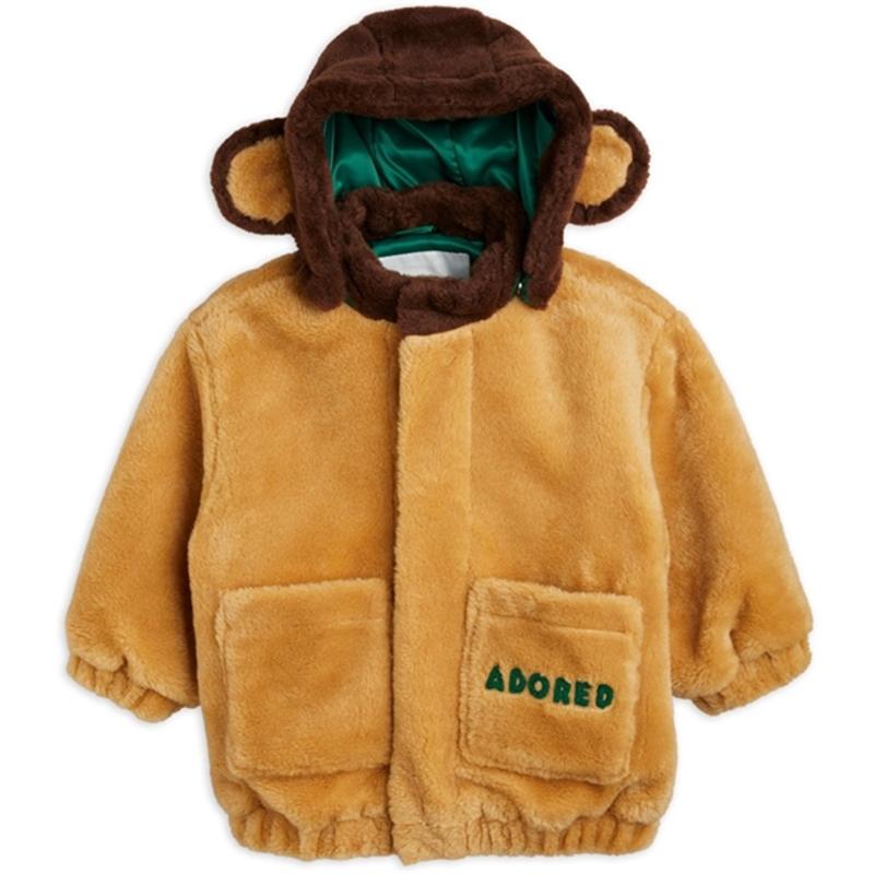 Adored Faux Fur Jakke Beige   Str. 80 86 fra Mini Rodini