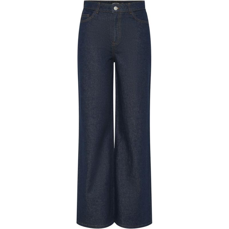 Dame Jeans Pcselma  Dark Blue Denim fra Pieces hos Klædeskabet.dk 5715606508342