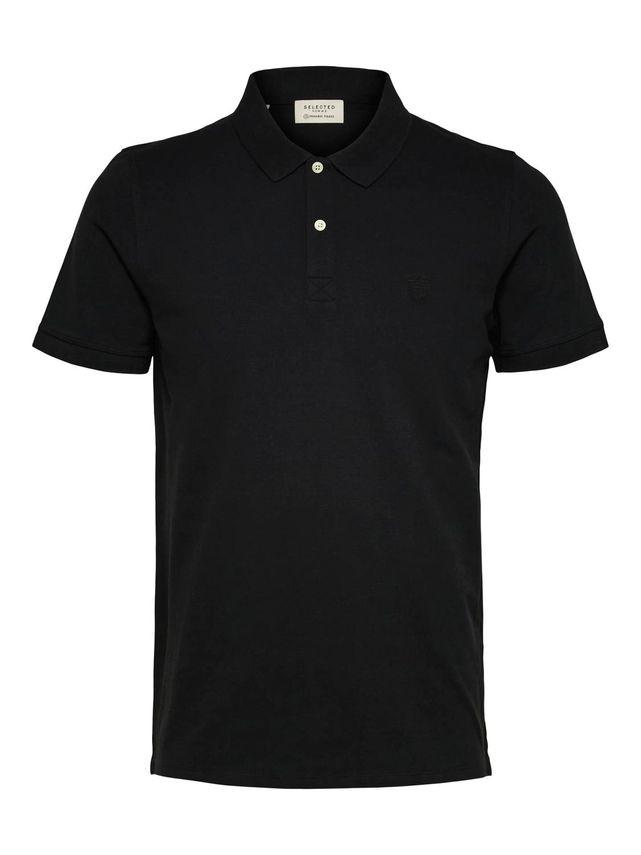 Shharo Ss Embroidery Polo Noos fra Selected