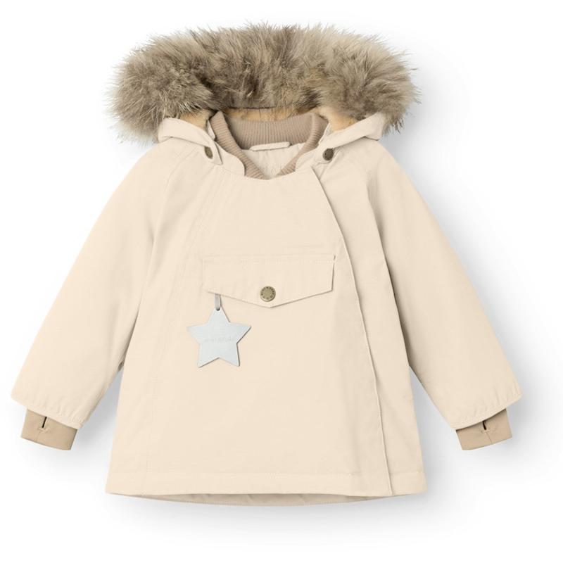 Angora Cream Wang Fleece Vinterjakke M. Pels   Str. 2 år 92 fra Mini A Ture