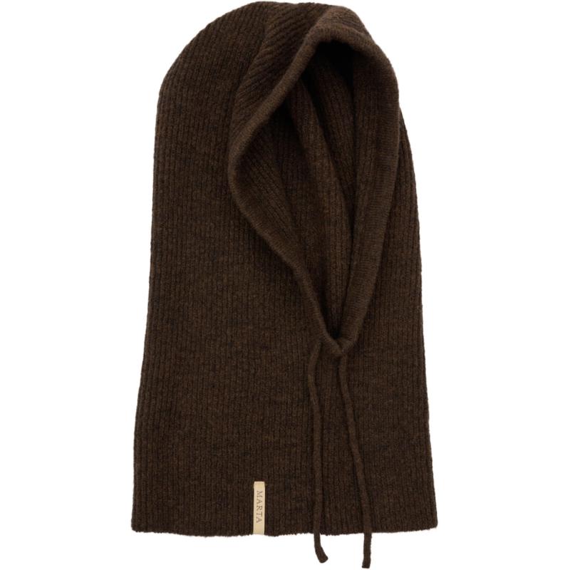 Dame Balaclava Mdcfiluca Fmhk  Dark Brown fra Marta Du Chateau hos Klædeskabet.dk 5715406560052