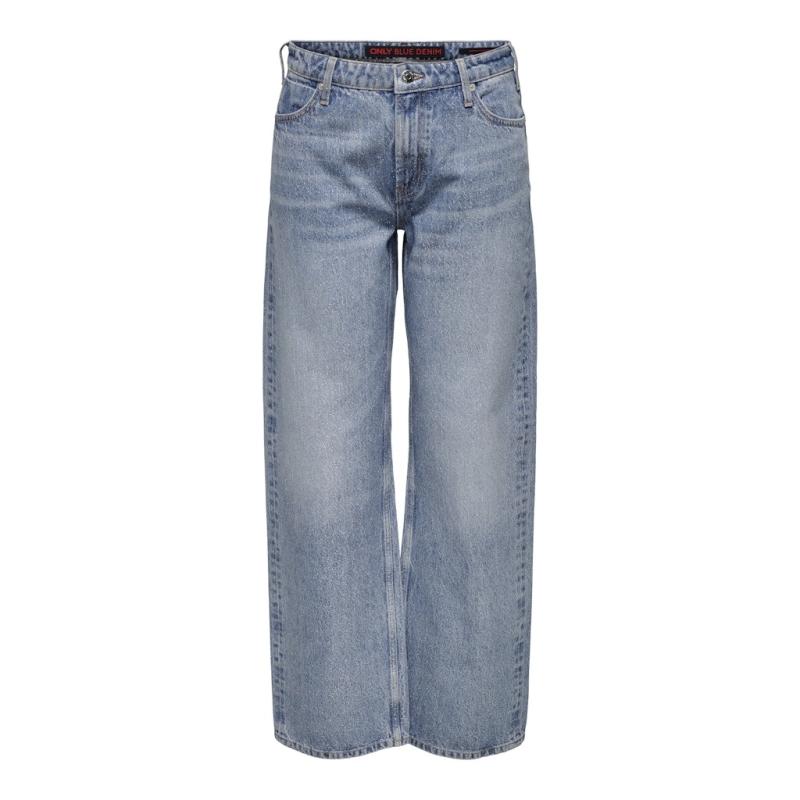 Dame Jeans Onlgreene  Light Blue Denim fra Only hos Klædeskabet.dk 5715614595044