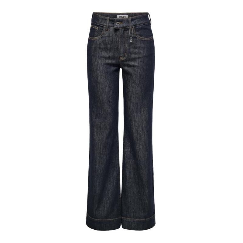 Dame Jeans Onljuicy  Dark Blue Denim fra Only hos Klædeskabet.dk 5715671269858