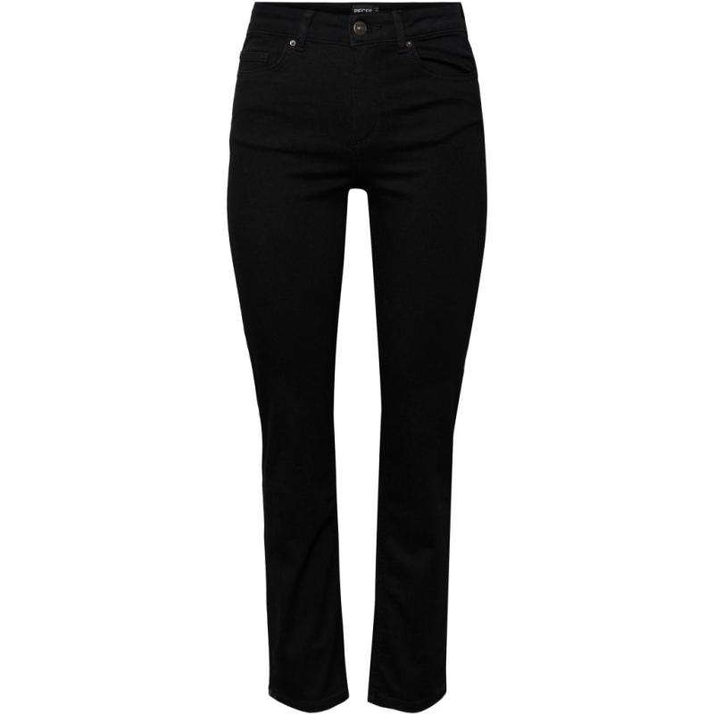 Dame Jeans Pcdelly  Black Denim fra Pieces hos Klædeskabet.dk 5715367320665
