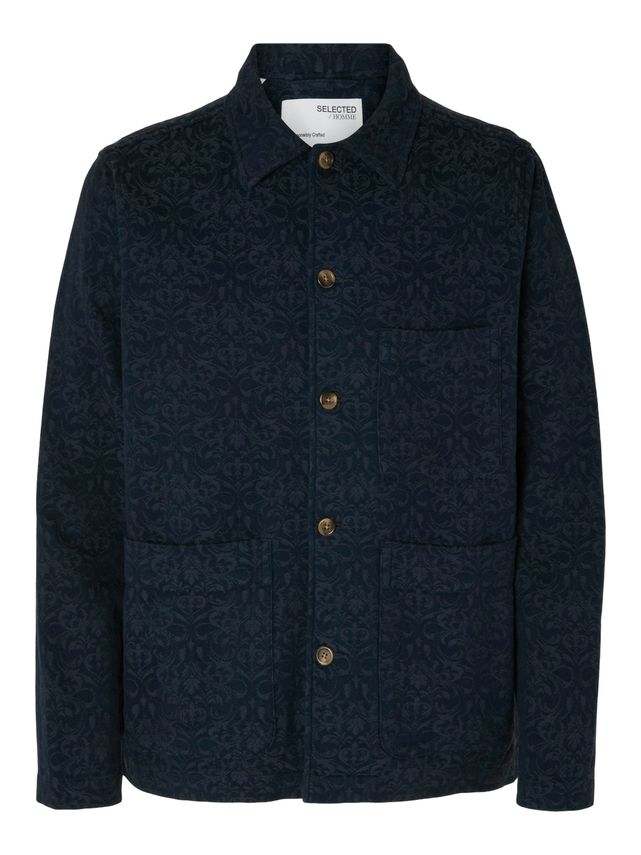 Slh Jason Overshirt Ls Jacquard fra Selected