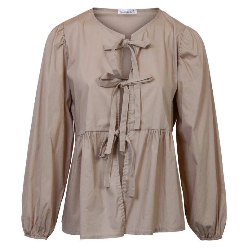 Dame Bluse  Beige  Onesize fra Nn hos dansk.dk 5714470193425