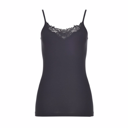 Blonde Top Kira Black fra Only