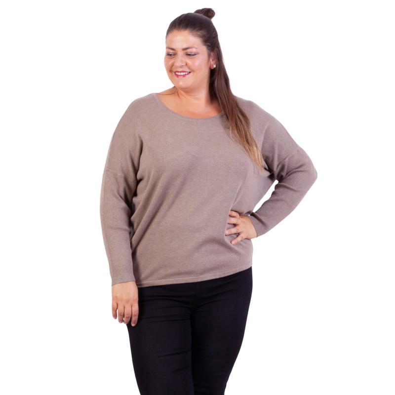 Cava Dame Striktrø Plus Size  Sand fra Steenholt hos dansk.dk 5712985513837