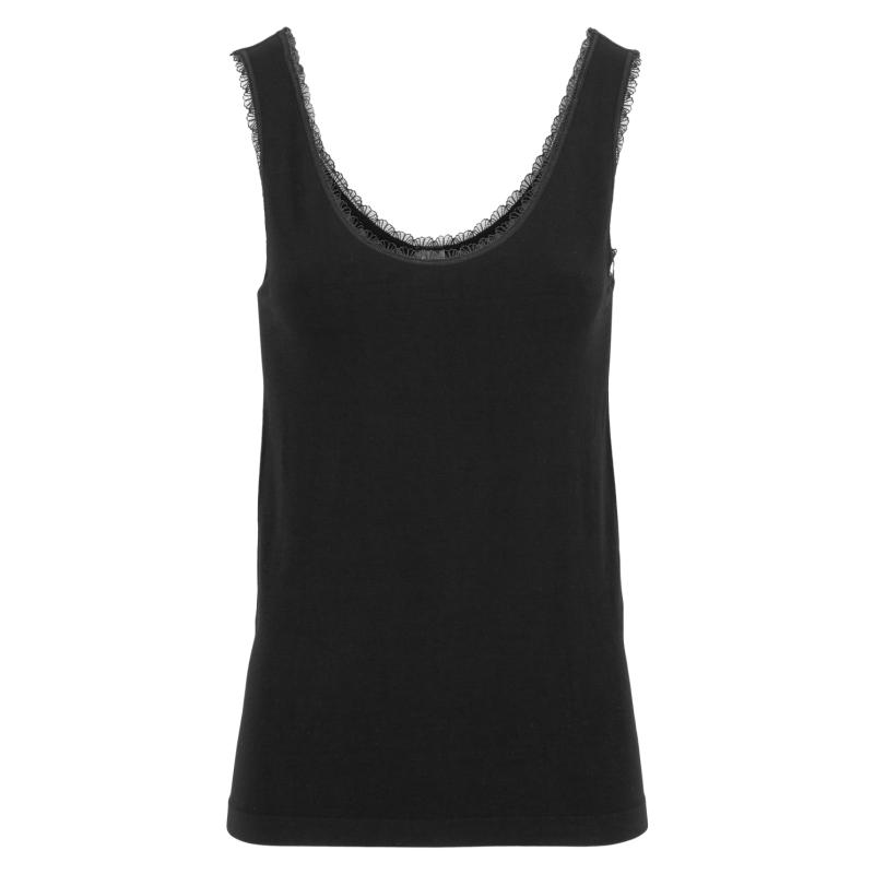 Alison Dame Tanktop Bambus  Black fra Steenholt hos dansk.dk 5712985538519