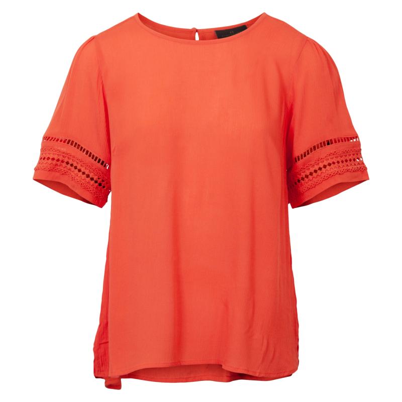 Bea Dame Bluse  Neon Orange fra Kopenhaken hos dansk.dk 5714825265456
