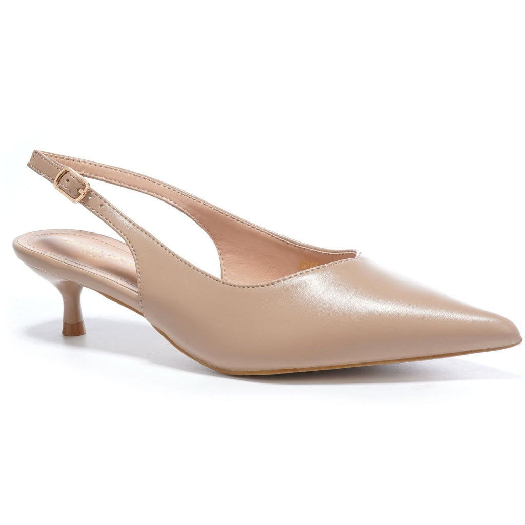 Abigail Dame Stiletter Med Slingback  Apricot fra Shoes hos Klædeskabet.dk 5715406747903
