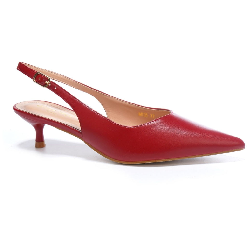 Abigail Dame Stiletter Med Slingback  Wine fra Shoes hos Klædeskabet.dk 5715406747774
