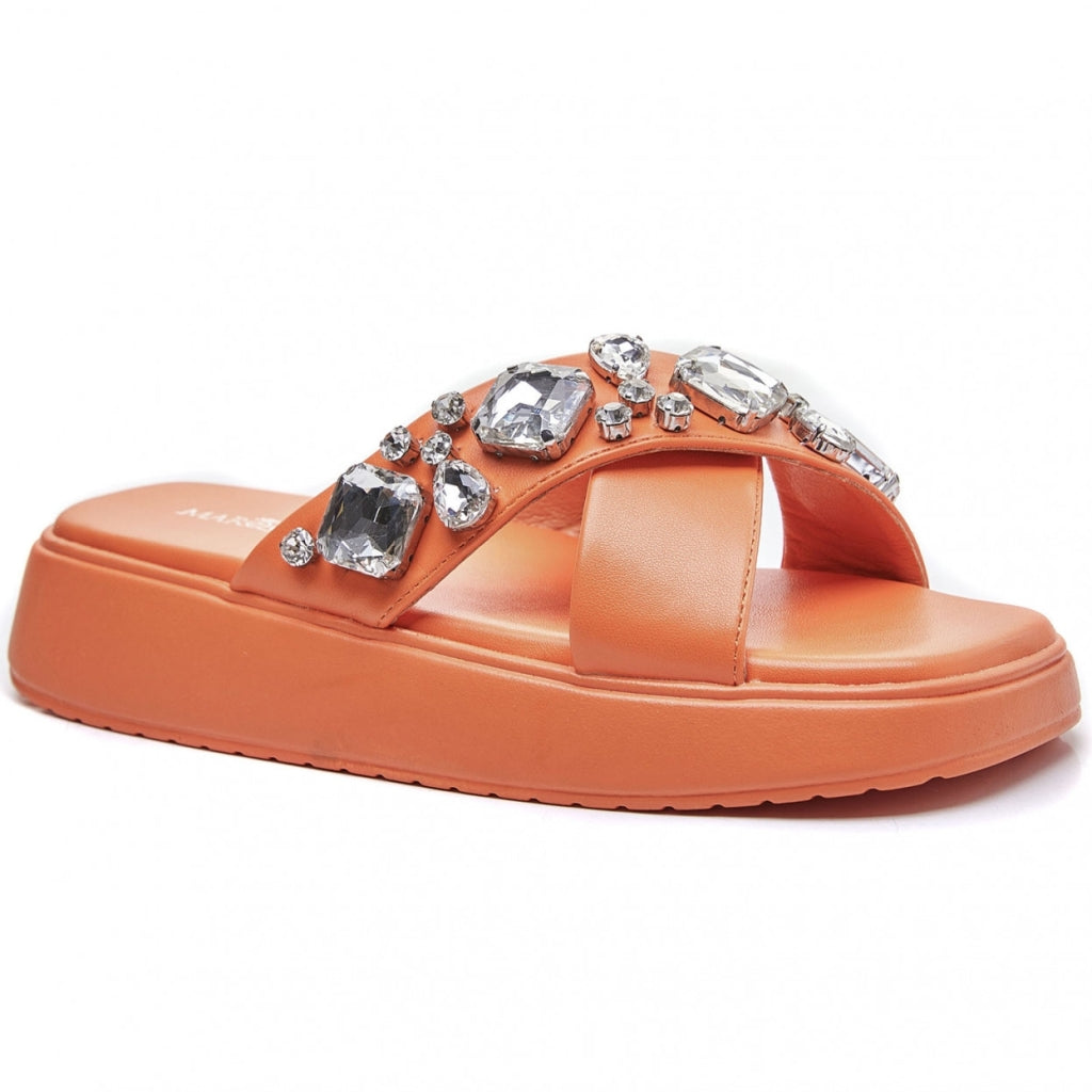 Adelina Dame Sandal  Orange fra Shoes hos Klædeskabet.dk 5711614947609