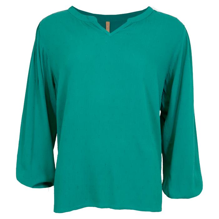 Birlette Dame Bluse Plus Size  Jade Green fra Cassiopeia hos dansk.dk