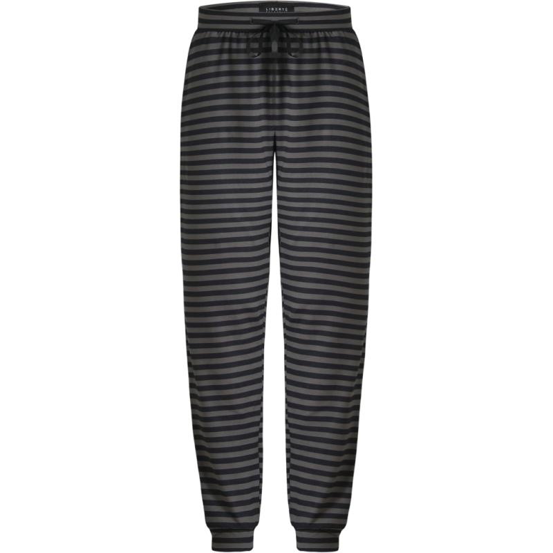 Dame Bukser Alma  Dark Grey Black Stripe fra Liberté hos Klædeskabet.dk 5707085574260