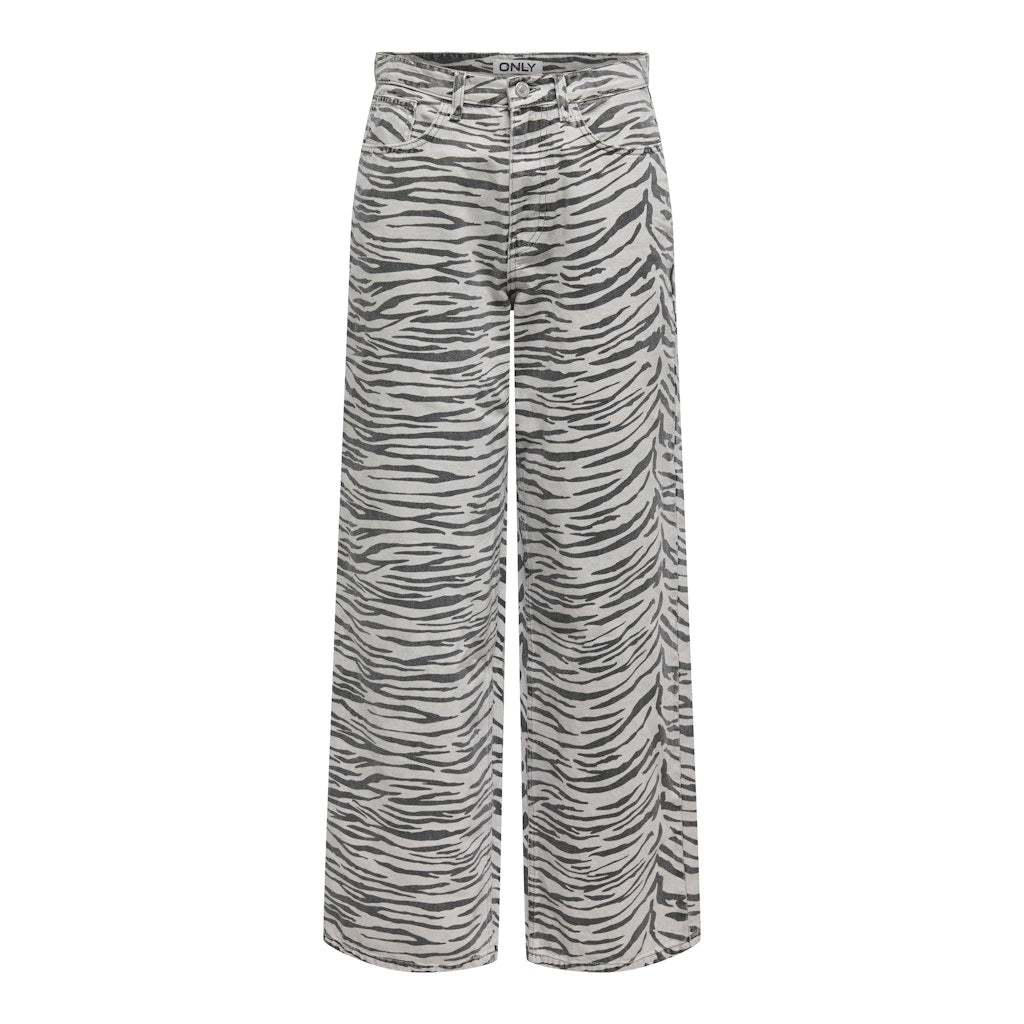 Dame Jeans Onlhope  Light Grey Denim Zebra fra Only hos Klædeskabet.dk 5715724086159