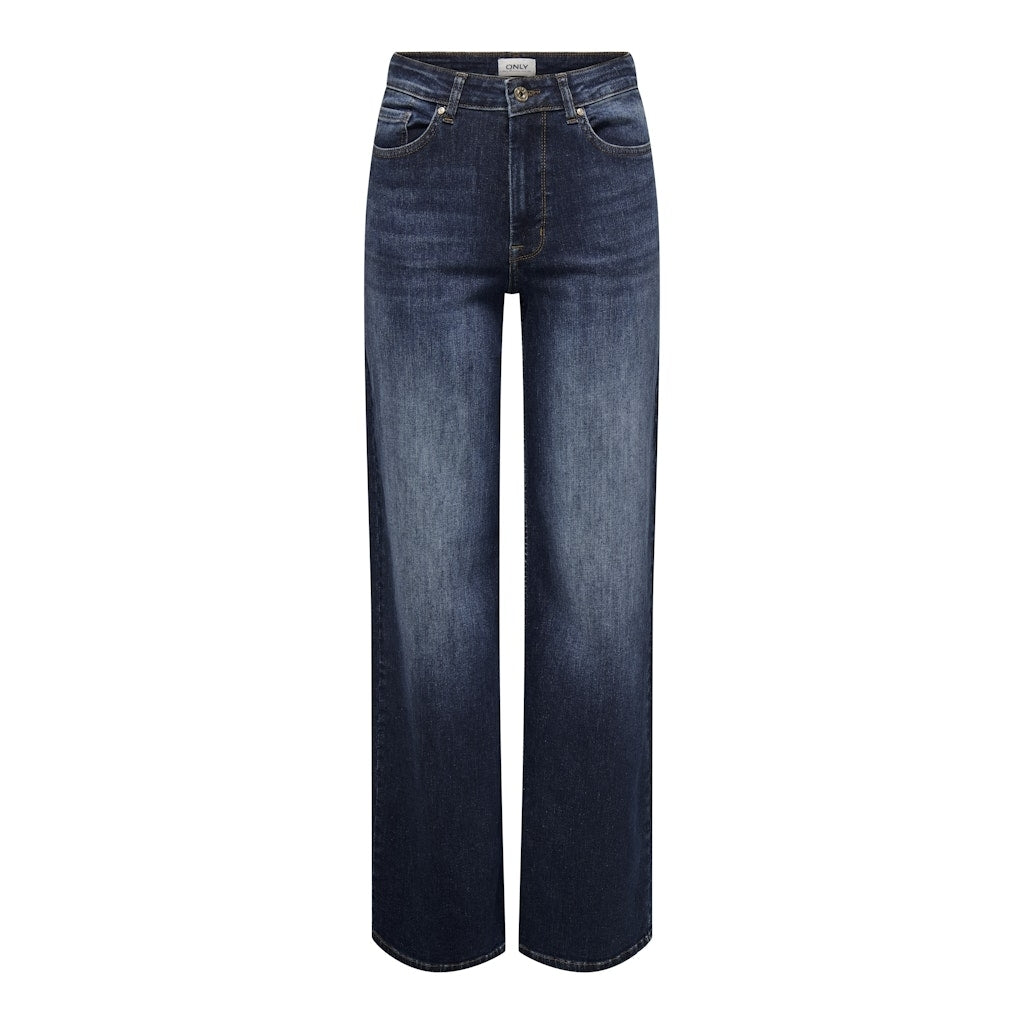 Dame Jeans Onlmadison  Dark Blue Denim fra Only hos Klædeskabet.dk 5715605538296