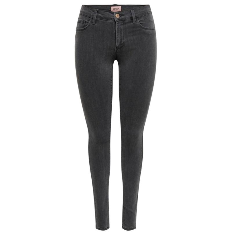 Dame Skinny Jeans Onlrain  Dark Grey Denim fra Only hos Klædeskabet.dk 5715312324670