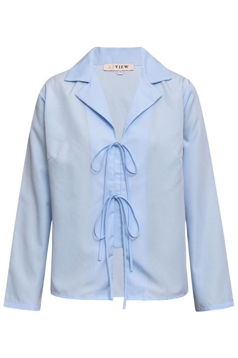 A View   Bluse   Marley Blouse   Light Blue fra A-view