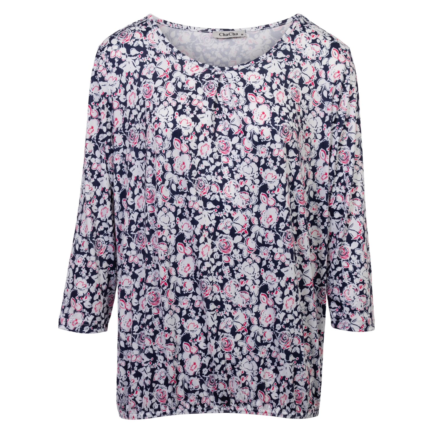 Dame Bluse  Print Flowers fra Chacha hos dansk.dk 5714470251330