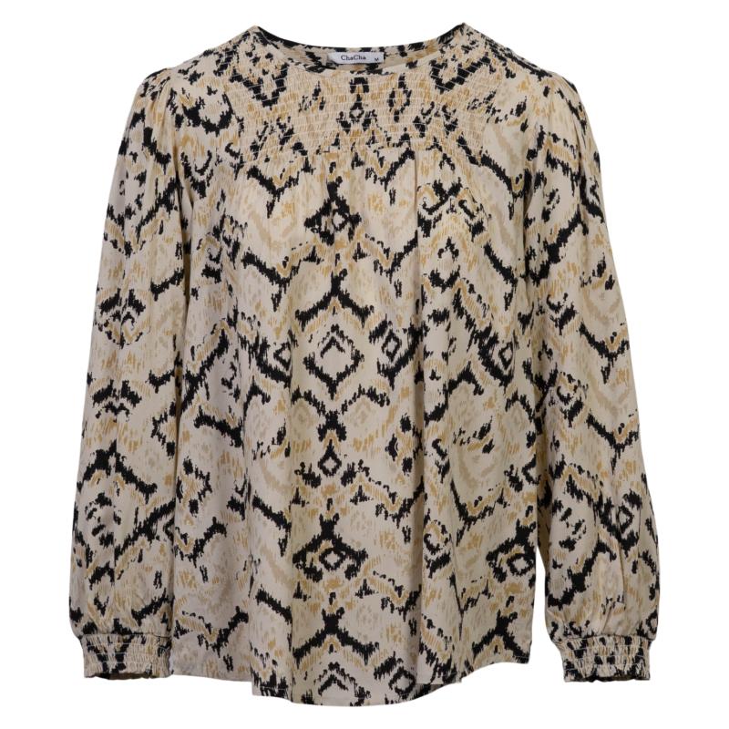 Dame Bluse  Cream fra Chacha hos dansk.dk 5714990153145