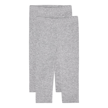 2 Pak Leggings Meleret Grå fra Birkholm
