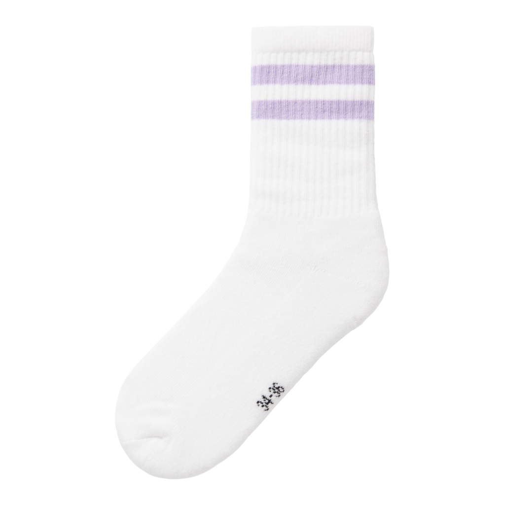 2 Pak Tennissokker Jalma Bright White Purple Rose fra Name It