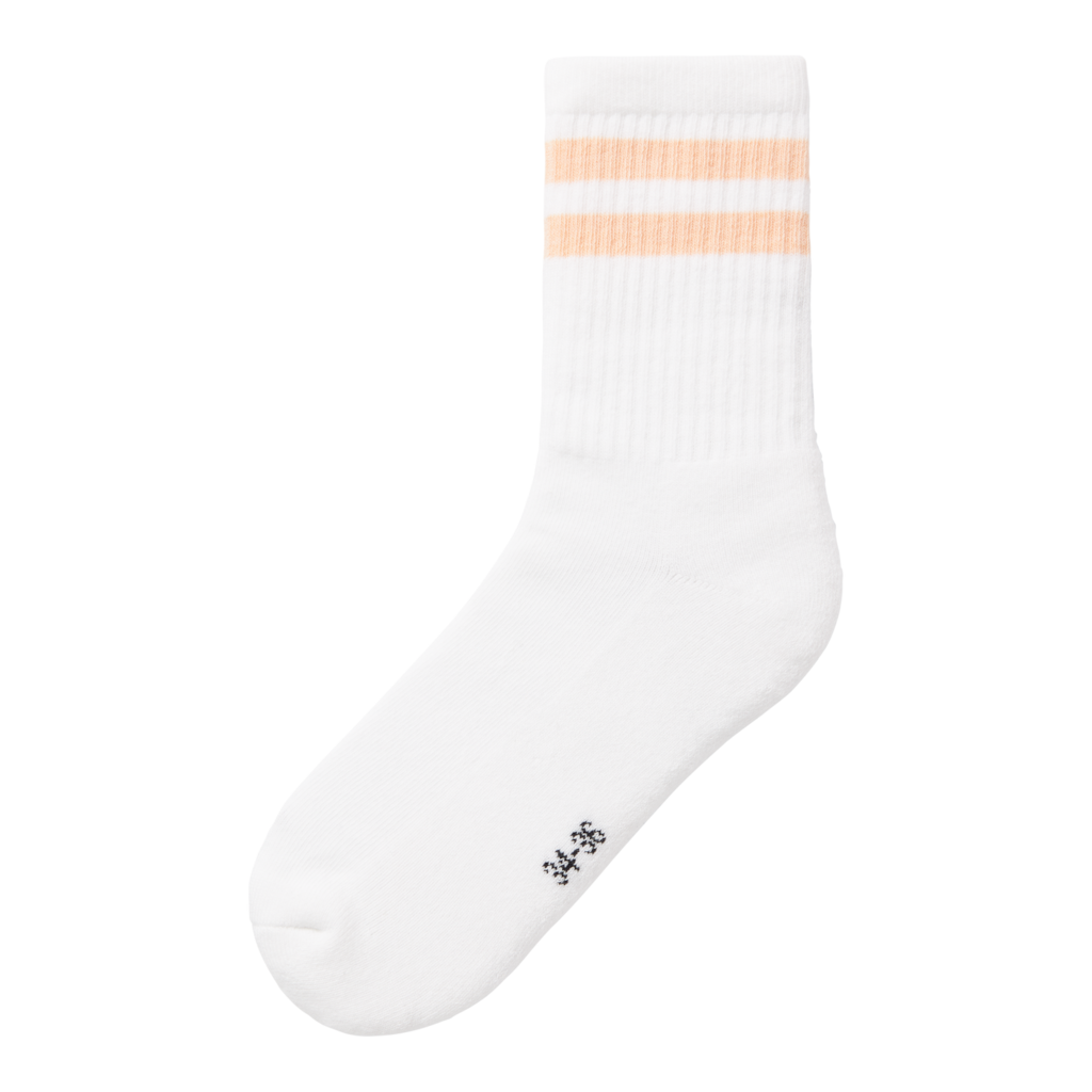 2 Pak Tennissokker Jalma Bright White Peach Parfait fra Name It